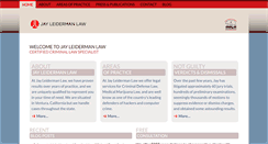 Desktop Screenshot of jayleiderman.com